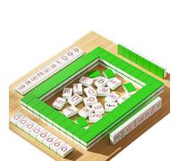 Ensemble de jeu d'apprentissage Pinyin Mahjong-23,5x19,5x7,2 cm, 116 tuiles, jouet éducatif en mandarin chinois | Pour les activités familiales à l'école à la maison en classe pour les avec de