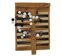 Ensemble de Jeu de Backgammon Portable - Jeu de société de Voyage sur Table de stratégie Classique | Family Mind Challenge Divertissement pour Adultes, réunions de Vacances Amusantes