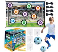 Ensemble De Jeu De Ballon De Football - 150 X 100 Cm, Jouets D'entraînement pour Buts De Football, Comprend 1 Ballon, 1 en Flanelle, 2 Piquets Au Sol | Jeu pour De Plus De 3 Ans, pour FI