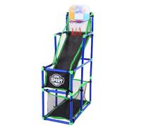 Ensemble de Jeu de Basket-Ball, Cerceau en Plastique Robuste à Assemblage Facile avec 4 Balles pour Les Sports D'intérieur, Jouet pour Enfants et Enfants, 26,4x14,2x50,4 Pouces