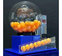 Ensemble de Jeu de Bingo Électrique, Machine de Loterie avec Sélecteur de Boule Automatique Et 60 Boules, Sélecteur de Numéro de Boule Porte-Bonheur, pour Divertissement de Fête en Famille