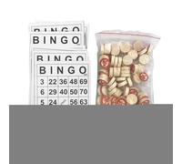 Ensemble De Jeu De Bingo Portable - Cartes En Papier Réutilisables Pour Activités Amusantes, Fête, Maison, Extérieur, Voiture, Camping, Voyage | Divertissement Anti-Stress Pour Les Amis De La Famille,