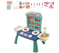 Ensemble de jeu de cuisine pour tout-petits, ensemble de cuisine pour faire semblant de cuisiner, Ensemble de 27 jeux de cuisine pour faire semblant de jouer, Accessoires de cuisine de jouet interacti