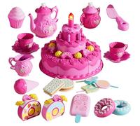 Ensemble De Jeu De Gâteau d'anniversaire pour ,Jeu de Faire Semblant pour Bébé | Accessoires De Jouet pour Gâteau Faux,pour Anniversaire Maison École Camping Maternelle Garçons et Filles