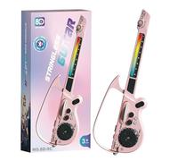 Ensemble De Jeu De Guitare Musicale pour - Pack De Guitare Électrique sans Fil Pouar Enfantss, Kit De Guitarwe Électrique pour Débutant avec Lumière Colorée - Poura Garçons Filles Jeu