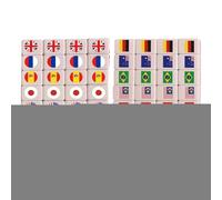 Ensemble De Jeu De Mahjong Portable, Ensemble De Blocs De Mahjong, Jeux De Société De Voyage, Facile À Apprendre Et À Jouer, Pour Hommes, Femmes, Filles, Jeunes, Adolescents, Famille, Amis, Vacances