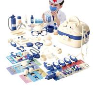 Ensemble de jeu de médecin pour - Ensemble de jouets de jeu de rôle pour avec conception de valise portable, outils médicaux multifonctionnels avec son d'éclairage | Faire semblant de