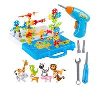 Ensemble de jeu de puzzle de perceuse électrique, ensemble de puzzle de perceuse créative, 289 pièces/ensemble blocs de construction d'ingénierie de construction, Ensemble éducatif d'outils, jouets de