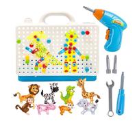 Ensemble de Jeu de Puzzle de perceuse électrique, Ensemble de Puzzle de perceuse créative,289 pièces/Ensemble Blocs de Construction d'ingénierie de Construction - Jouet électrique et tournevi