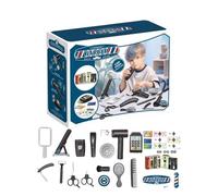 Ensemble de Jeu de rôle de Coiffeur, Ensemble de Salon de beauté pour - Jeu de rôle Coiffeur Barber Shop Playset | Costume de Coiffure, Jouets de Salon de Coiffure pour noël, Anniversaire, Vacances