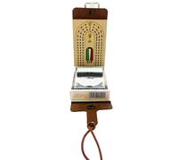 Ensemble De Jeu De Société De Voyage - Plateau Classique Portable, Étui en Simili Cuir |, Accessoire De Loisirs De Piste De Notation Traditionnel Léger avec Rangement De Chevilles Intégré
