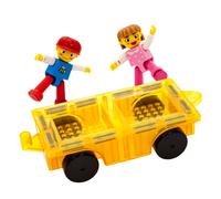 Ensemble de jeu de voiture magn tique PicassoTiles avec figurines d'action pour enfants de 3 ans et plus - Jouet de v hicule de construction STEM