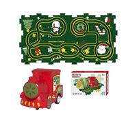 Ensemble de jeu de wagons ferroviaires puzzle pour enfants, wagon jouet puzzle - Ensemble de jeu de piste d'assemblage électrique Ensemble de voiture de piste puzzle,Wagon ferroviaire avec tapis educ