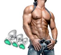α ρ Ensemble De Jeu En Acier Inoxydable Coeur Émeraude - Offrez-vous La Nature, Un Cadeau Original Pour Hommes Et Femmes !