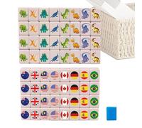 Ensemble de jeu Mahjong,Jouet éducatif en résine pour le développement | Jeu de société Mahjong pour toute la famille - Pour hommes, garçons, filles, jeunes, vacances scolaires et réunions informelles