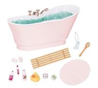 Ensemble de jeu - Our Generation - Bath and Bubbles - 13 pièces - Rose tendre - Pour enfants à partir de 3 ans