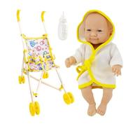 Ensemble de Jeu pour Poussette de - Ensmble d'accessoires de poupé de 10 Pouces, ensmble de Landau en Caoutchouc pour poupes | Enseemble de Jeu de , enseemble de Jouets de Poussette réa