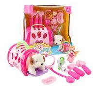 Ensemble de jeu réaliste pour animaux compagnie vétérinaire kit vétérinaire jouet jeu simulation ensemble jeu soins pour chiens - Multicolore Multicolore G