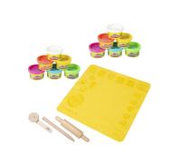 roba x Play-Doh Set de modelage - Grand Tapis créatif 3D, 12 Pots de pâte Play-Doh & Outils en Bois certifiés FSC - Jouet de modelage pour Enfants dès 3 Ans