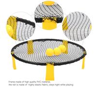 Ensemble De Jeu Spikeball Mini Beach-Volley Avec Gonfleur Pour Loisirs Divertissement Fitness Fête