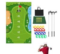 Ensemble De Jeux De Golf - Jeu De Golf Avec Puce, Jeu De Putting | Ensemble De Jeux De Golf Décontracté, Jeu De Putting Comprend Sac De Transport Et Tapis D'Entraînement Pour Adultes, Familles, Bambi