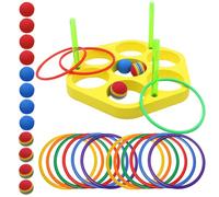 Ensemble De Jeux De Lancement En Anneau - Jouet De Piscine De Jeux | Summer Water Sports Fun Pool Games | Jeu D'anneau De Bassin Flottant | Sports D'eau En Mousse Ensemble Avec Des Boules | Activités