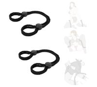 Ensemble de jeux de rôle avec harnais multipoints et bandeau pour les yeux Sangles de tension pour les mains et les pieds aux couleurs contrastées rouge et noir Yeux bandés pour une stimulation double