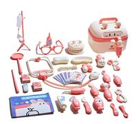 Ensemble de Jeux de rôles de médecin | de Valise du médecin | Jouet Doctoral interactif avec Jeu léger et Sono-pédiatre dans la Valise pour Les Jeux de rôle