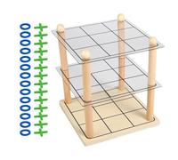 Ensemble De Jeux De Société - Pièces en Bois Classiques, Kit De Style Vintage | Défi Stratégique Éducatif, Conception De D'activité 3D Engageante, Constructeur De Compétences d'apprentissage I