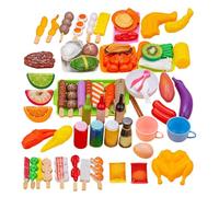 Ensemble de jeux pour barbecue pour petits , cuisine éducative complète et colorée | Ensemble de jeux barbecue avec nourriture jouet pour , pour la maternelle, les étudiants, les filles