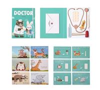 Ensemble de Jeux pour , kit de Docteur pour | Le Jeu de rôle du médecin pour Les ,36x Dentiste Accessoires de Cosplay Faux stéthoscope pour la Maternelle
