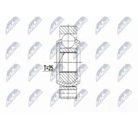 NTY Jeu de joints, arbre de transmission NPW-BM-068 pour BMW X1 essieu arrière droit