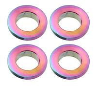Ensemble de joints de cycle 4pcs | Spaceuse de lave-glace en alliage en alliage métallique | Protection élevée de ténacité et d'oxydation | Pas de joint de fixation de l'étrier de (Shiny; 3x2.6mm)