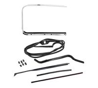 Ensemble de joints de porte gauche avec déflecteur ouvrant pour VOLKSWAGEN Combi Bay Window (08/1967-07/1979)