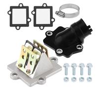 Ensemble de Joints de Soupape à Clapet de Collecteur d'Admission, Joint Durable, Résistant aux Hautes Températures, Adapté aux Modèles de Scooter et Cyclomoteur Yamaha Jog 50cc 2 Temps (noir)