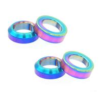 Ensemble de joints d'étrier de frein à disque de vélo, rondelles M6 concaves et convexes pour le réglage de la hauteur, kit d'entretoises en alliage d'aluminium CNC, coloré, jaune ou gris, 4 pièces au