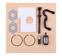 Ensemble de Joints Filtre à Huile et Segments Piston 38 mm for tronçonneuse MS180 180 018 MS170 017, pièces Rechange 11300343002