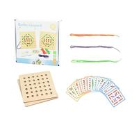 Ensemble De Jouets À Cordes - Kit Laçage Éducatif, Outil Dextérité Pratique, Jeu Développement Des Compétences | Motifs Colorés Vibrants, Finition Sans Toxique Sûre Idéale Pour Les Tout-petits 3+, Bât