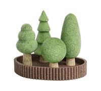 Ensemble de jouets à mâcher pour hamster - 5 pièces en bois inspirés de la jungle, soutien de la santé des dents, design sûr et durable | Enrichissement de l'habitat pour chinchilla gerbille écureuil