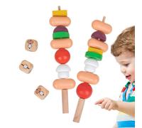 Ensemble de Jouets Aliments Barbecue | Set de Jeu Nomade Interactif,Casse-Tête Éducatif pour Jeunes | pour Filles Garçons Noël Pâques Chambre Salon Cuisine