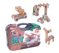 Ensemble de jouets avec boîte à outils à vis,Jouer avec boîte à outils avec vis | Faire semblant de la boîte à outils STEM Creative Play Toolbox | Jouet éducatif pour l'apprentissage