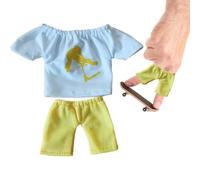 Ensemble de Jouets avec vêtements à Doigts - Chemise de 9 x 9 cm, Pantalon de 6 x 6,8 cm, Mini Tenue de Jeu de Doigts, Accessoires de Cascade | Parfait pour Les, Cadeaux de fête, Jeux
