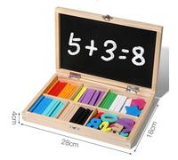 Ensemble De Jouets D'apprentissage Pour Bébés, Apprentissage Des Maths, Multifonctionnel, Montessori, Enseignement Précoce, Bâton De Comptage, Tableau Noir, Géométrie, Tangram