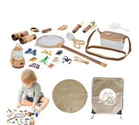 Ensemble de jouets de camping pour enfants | Faites semblant de jouer à des jouets de cuisine de feu de camp avec - Ensemble réaliste de jouets de feu de camp en plein air, ustensiles de pique-nique