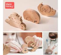 Ensemble De Jouets De Dentition Pour Bébé, En Érable, Animal, Puzzle, Sécurité, Sans Bpa, Éléphant, Renard, Cadeaux De Naissance, Jouets Pour Rongeurs