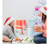 Ensemble de Jouets de Dinosaure Réalistes avec Compte à Rebours de Noël pour Garçons et Filles, Cadeau éducatif de L' pour Les 3 Ans et Plus, 24 Figurines Multicolores en PVC pour Apprendre