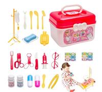 Ensemble de Jouets de Docteur, Play House Toy Doctor Kit Jouets Stéthoscope, Simulation Doctor Supplies Toy Boy Girl Box pour Les Cadeaux de 3 Ans et Plus