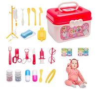 Ensemble de Jouets de Docteur | Play House Toy Doctor Set Stéthoscope Play House Storage Box,Kit de Docteur réaliste pour , kit de de Simulation pour Tout-Petits garçons Filles à partir