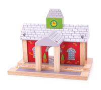Ensemble De Jouets De Gare En Bois Bigjigs Rail Pour Enfants