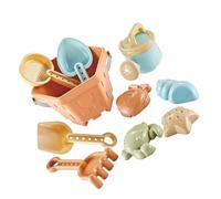 Ensemble de Jouets de Plage, 10 Pièces, Moules et Outils de Sable Mignons et Durables pour Les Tout-Petits, Idéal pour la Construction de Châteaux de Sable à la Plage